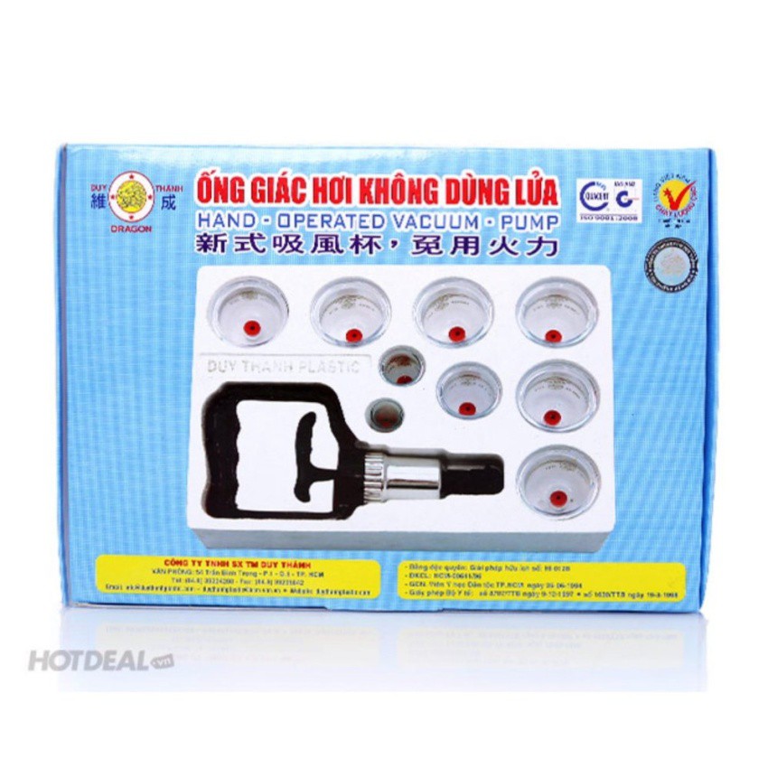 Ống giác hơi không dùng lửa Duy Thành 9 ly giác YGH04