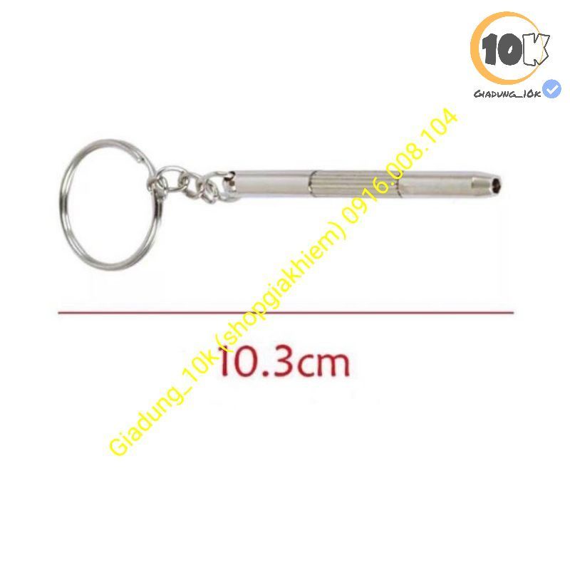 Tô vít mini 2 đầu kiêm móc khóa (vặn kính, đồng hồ, điện thoại...) (d3)