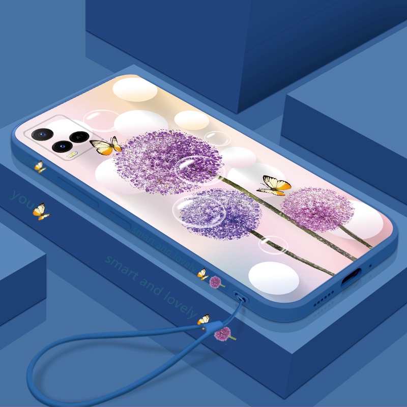 Ốp Điện Thoại Silicon Họa Tiết Hoa Bồ Công Anh Cho Vivo y21 y21s y33 y33s