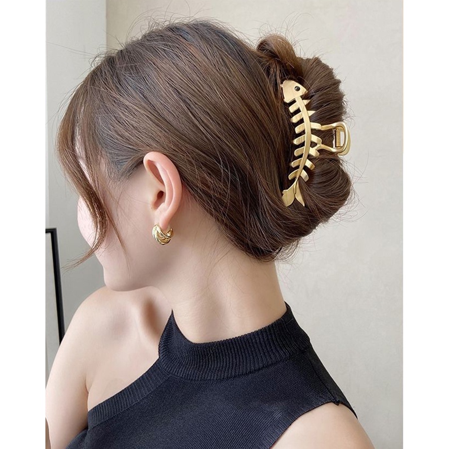 Kẹp Tóc Hình Xương Cá Thời Trang Hàn Quốc Dành Cho Nữ