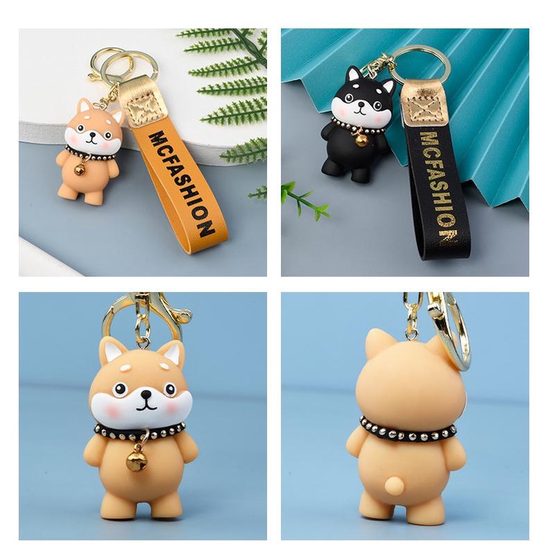 Móc khóa chó Husky - chó mặt Ngáo -phụ kiện túi xách