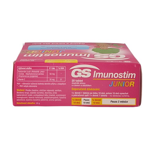 GS Imunostim Junior -  Viên ngậm tăng cường chức năng hệ miễn dịch cho trẻ em