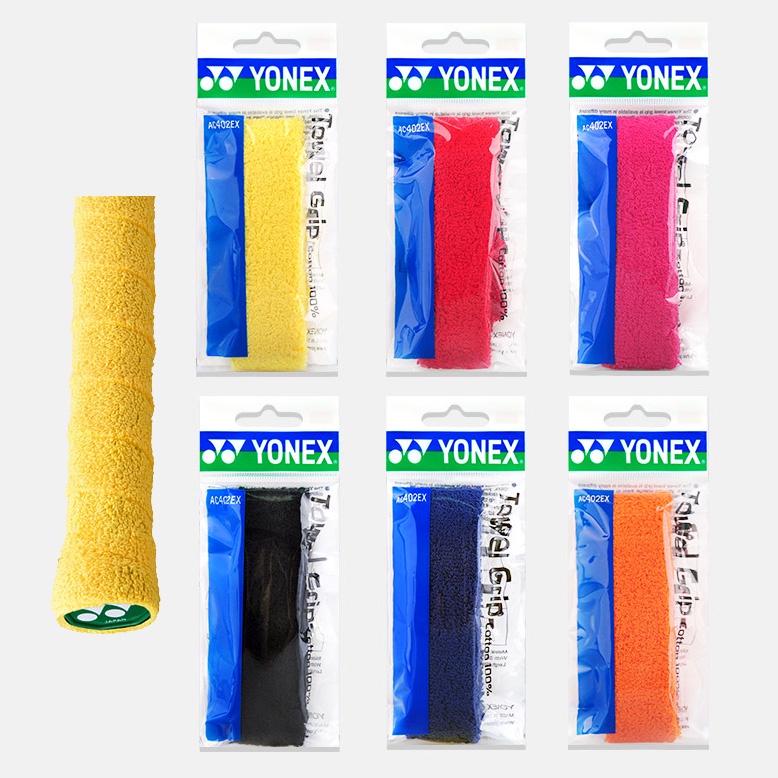 Quấn Cán Vợt Cầu Lông/Tennis Vải Yonex Chính Hãng 402EX - Cảm Giác Cầm Êm Ái ,Thấm Hút Mồ Hôi Tay Tốt, Chống Trơn Trợt