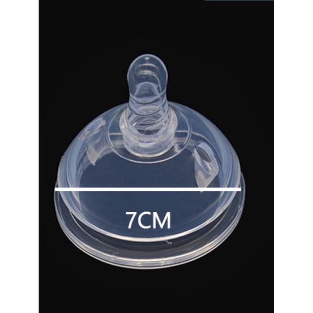 Núm ti kèm ống hút van chống sặc thay thế bình cổ siêu rộng, bình silicon, como, fatz