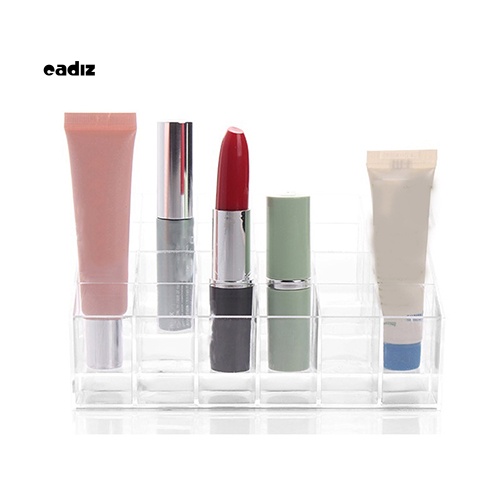 Khay Đựng Son Môi 24 Ngăn Trong Suốt Tiện Dụng Ốp