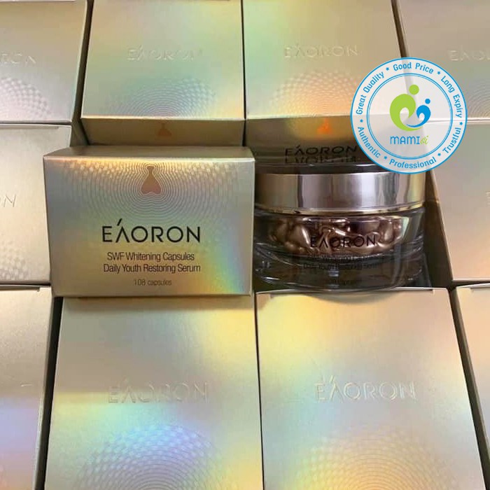 Kem dưỡng Eaoron trứng cá đen Shining Cream đêm/ trắng da Crystal White Brightening ngày, viên serum SWF Whitening, Úc