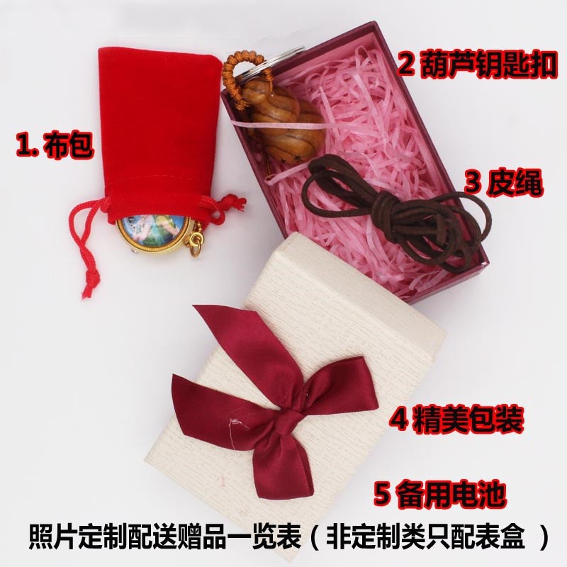 ✔Fashion watch rotating the zodiac female cartoon students present necklace table cover custom photo put photos