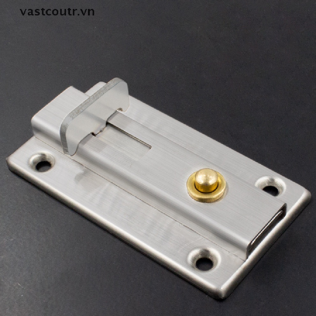 Chốt Khóa Cửa Trượt Bằng Thép Không Gỉ Dày Dặn Dễ Lắp Đặt Tiện Dụng