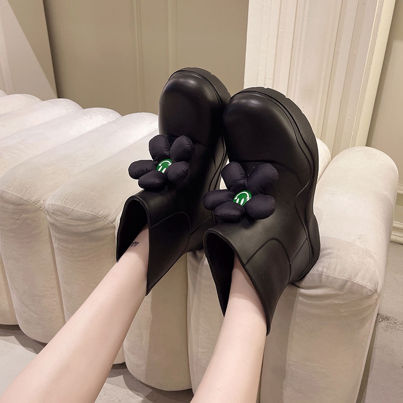 Ủng Đi Mưa Dày Dặn Tăng Chiều Cao Chống Trượt Chống Thấm Nước Thời Trang Mùa Hè Cho Nữ