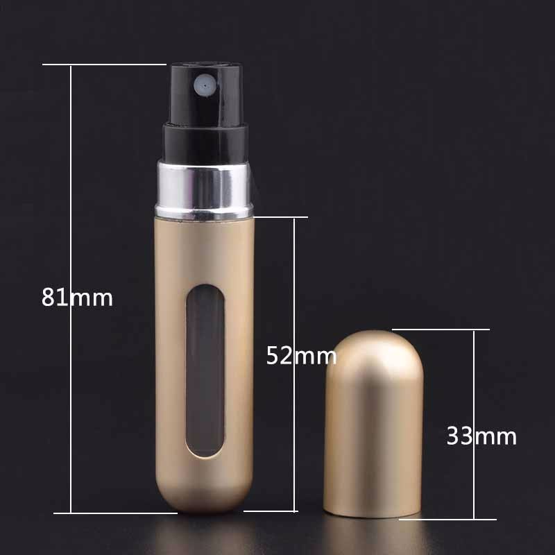 Chai Rỗng Đựng Nước Hoa Dạng Xịt 5ml Nhỏ Gọn Có Thể Bơm Lại Thời Trang Dùng Khi Đi Du Lịch
