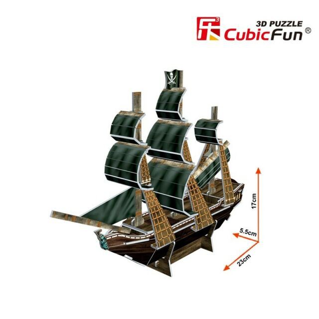 Mô Hình Giấy 3D CubicFun Mini Queen Anna's Revenge S3031H - Đồ Chơi Xếp Hình Cubic Fun