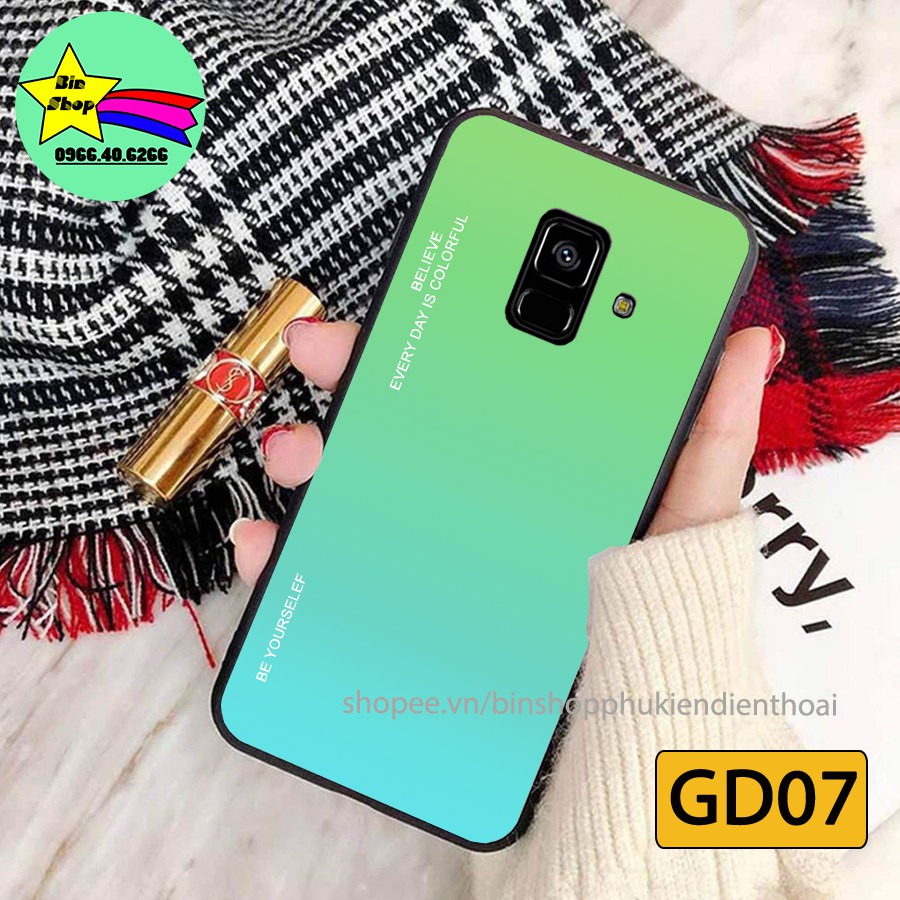 Ốp lưng kính Samsung A6 2018 - A5 2018 - A8 2018 - J6 2018 - Ốp lưng điện thoại Samsung cao cấp, sang trọng, siêu đẹp