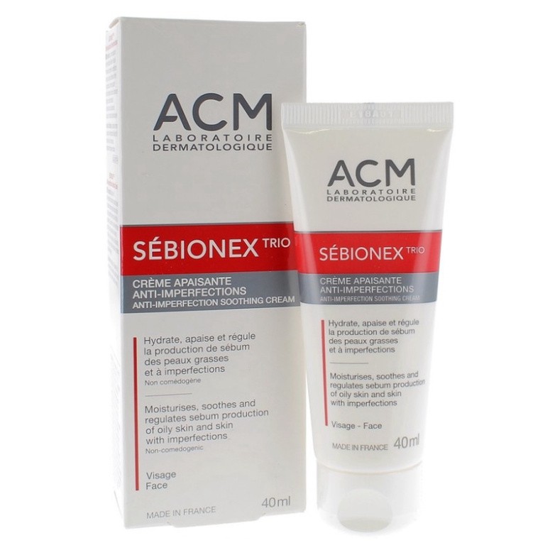 [CHÍNH HÃNG] Kem dưỡng ẩm dành cho da mụn giúp ngăn ngừa sự tiết bã nhờn ACM Sebionex Trio Anti-imperfection Soothing Cr