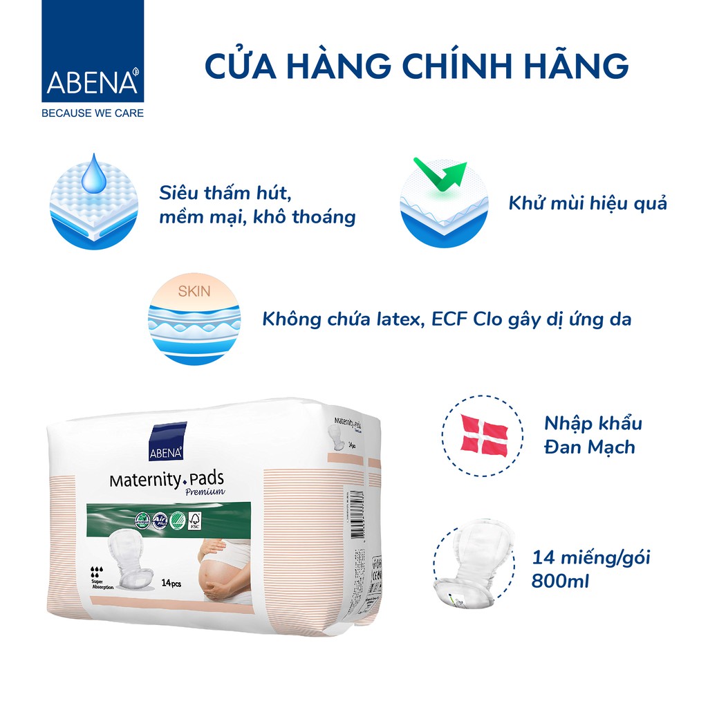 Quà tặng đi sinh Abena cho mẹ nhập khẩu Đan Mạch