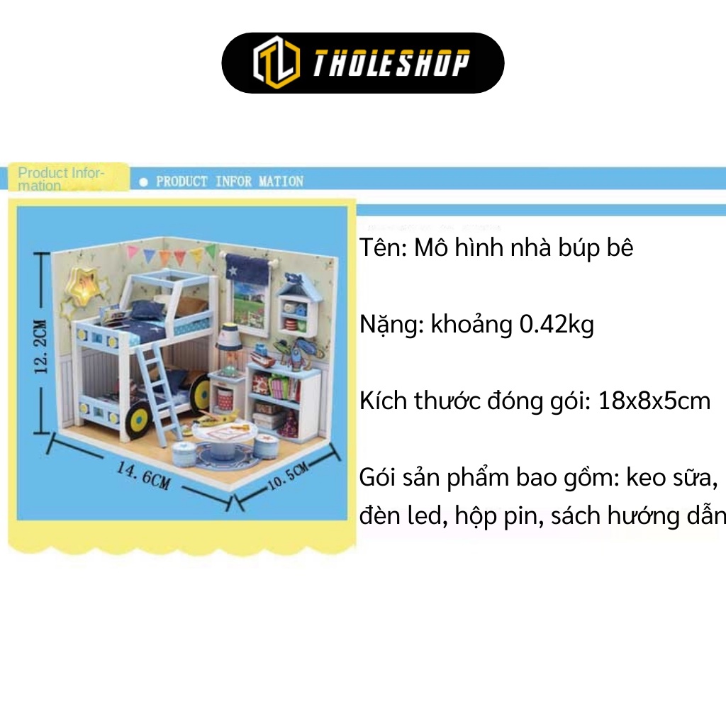 Mô Hình Nhà Búp Bê - Đồ Chơi Nhà Búp Bê Tự Lắp Ráp Với Nội Thất Mini 5527