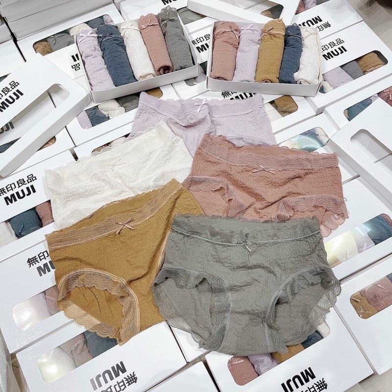 QUẦN LÓT NHĂN MẶT TRƯỚC VIỀN REN CAO CẤP