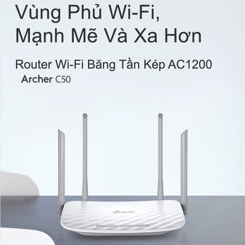 Bộ Phát Wifi Băng Tần Kép AC1200 TP-Link Archer C60 và Archer C50 - Hàng Chính Hãng | BigBuy360 - bigbuy360.vn
