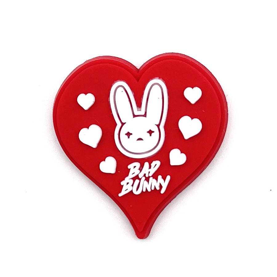 Hoạt hình 1pcs Jibbitz bad bunny Shoe Charms DIY Có thể tháo rời dép lê accessories Crocs Pin dễ thương decorate quà Giáng sinh 1000 Mẫu Cho Bạn Lựa Chọn
