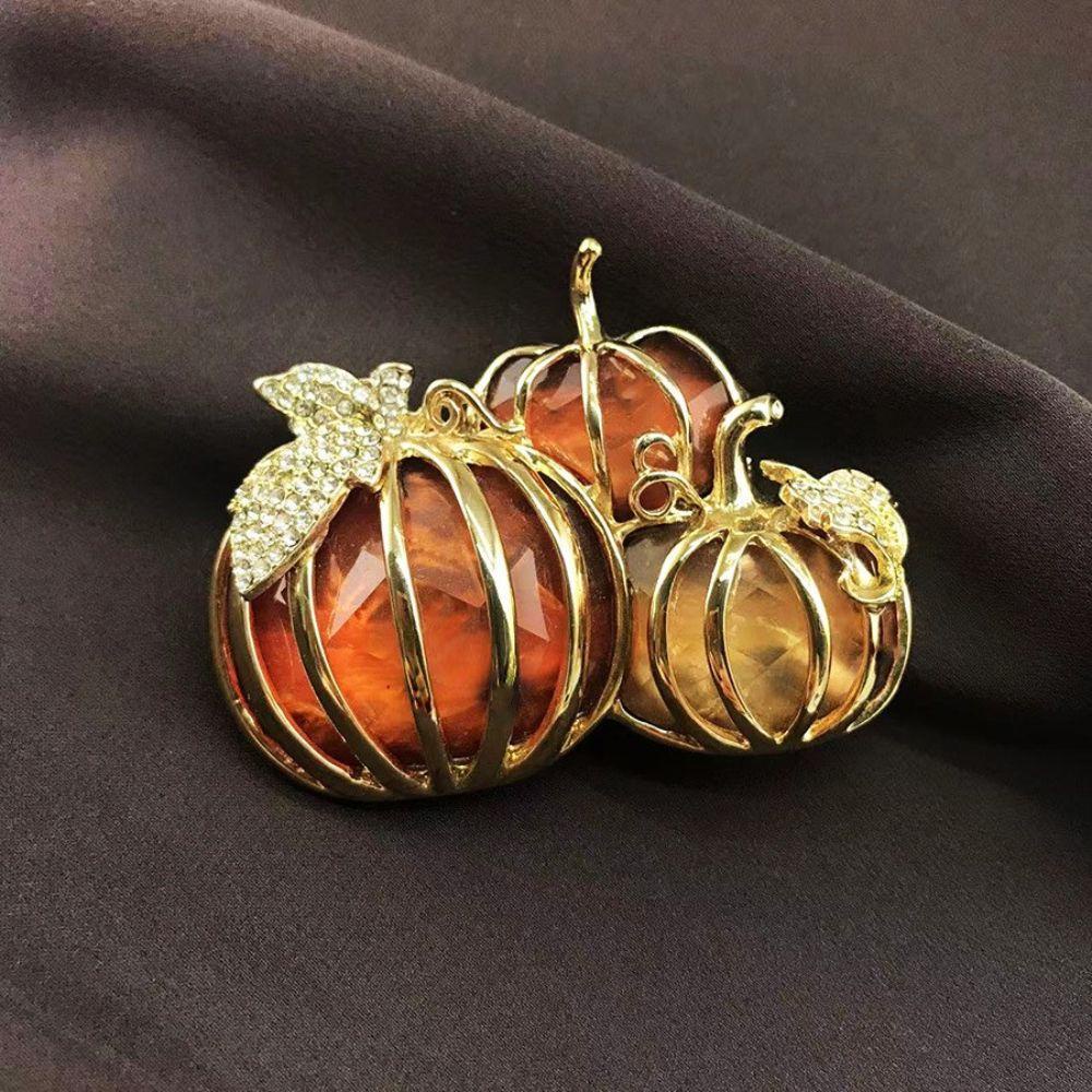 Ghim Cài Áo Hình Bí Ngô Phong Cách Halloween Thời Trang