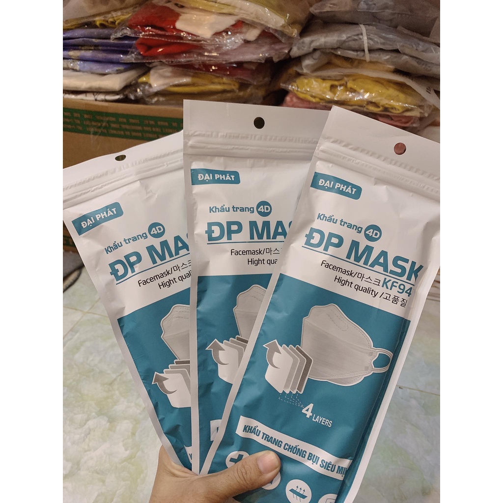 Khẩu trang KF94 DC Mask 4 lớp kháng khuẩn chống dịch , phòng chống giọt bắn kj95 chuẩn FDA - CE | BigBuy360 - bigbuy360.vn