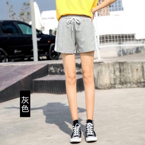 Quần đùi nữ , quần đui nữ chất thun co giản tốt MS 2 sọc mèn mại -  men87_store
