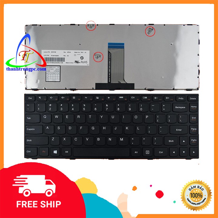 Bàn Phím Laptop Lenovo ideapad G40, G40-30, G40-45, G40-70, G40-75, G40-80