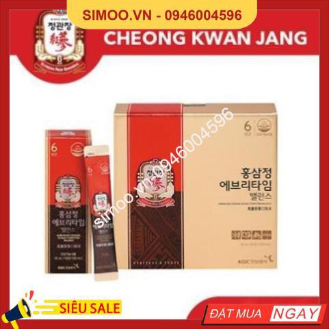 Tinh Chất Hồng Sâm Pha Sẵn KGC Cheong Kwan Jang Everytime Balance - Hồng Sâm Lee Min Ho, Nước Hồng Sâm Hàn Quốc