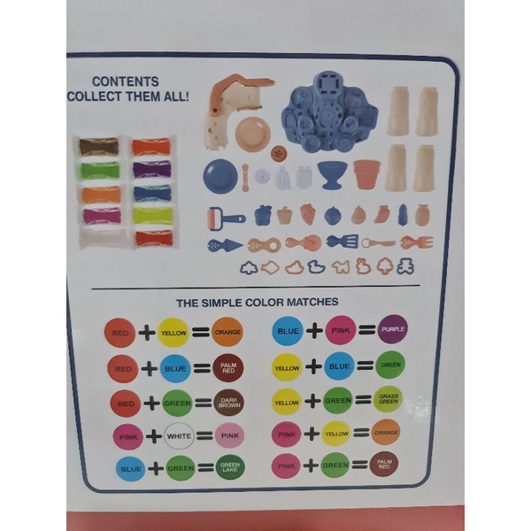 Bàn đất nặn (bột nặn) lớn, chủ đề tiệm  bán kem đồ chơi DIY cho bé, hộp gần 50cm