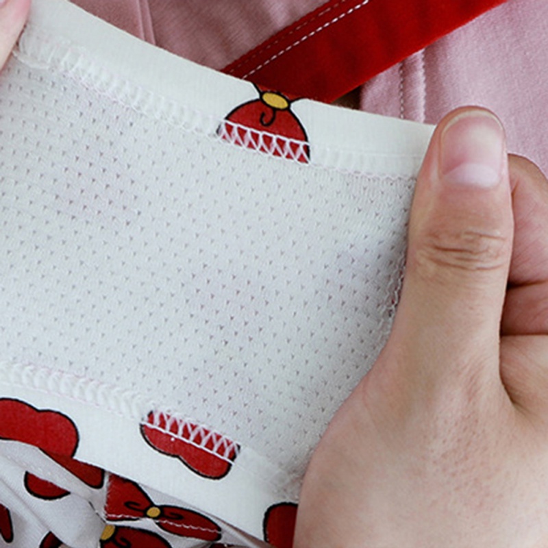 Bộ 4 Quần Lót Cotton Kháng Khuẩn In Họa Tiết Hoạt Hình Đáng Yêu Cho Bé Gái