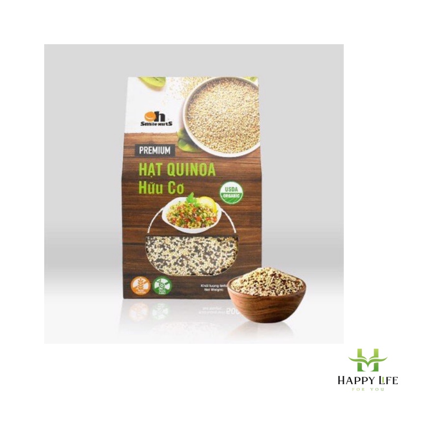 Hạt Quinoa, diêm mạch mix hữu cơ hộp 600g, nhập khẩu Peru - Happy Life for You