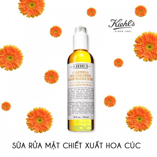 Sữa Rửa Mặt Kiehl's Hoa Cúc Calendula Deep Cleansing Foaming Face Wash