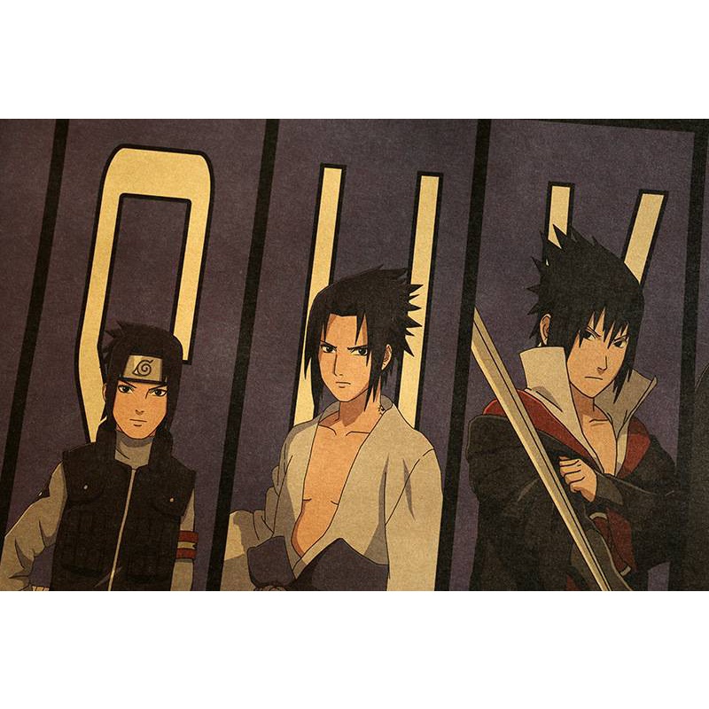 Poster Phim Anime Naruto "Sasuke 's Way" 50.5x35cm