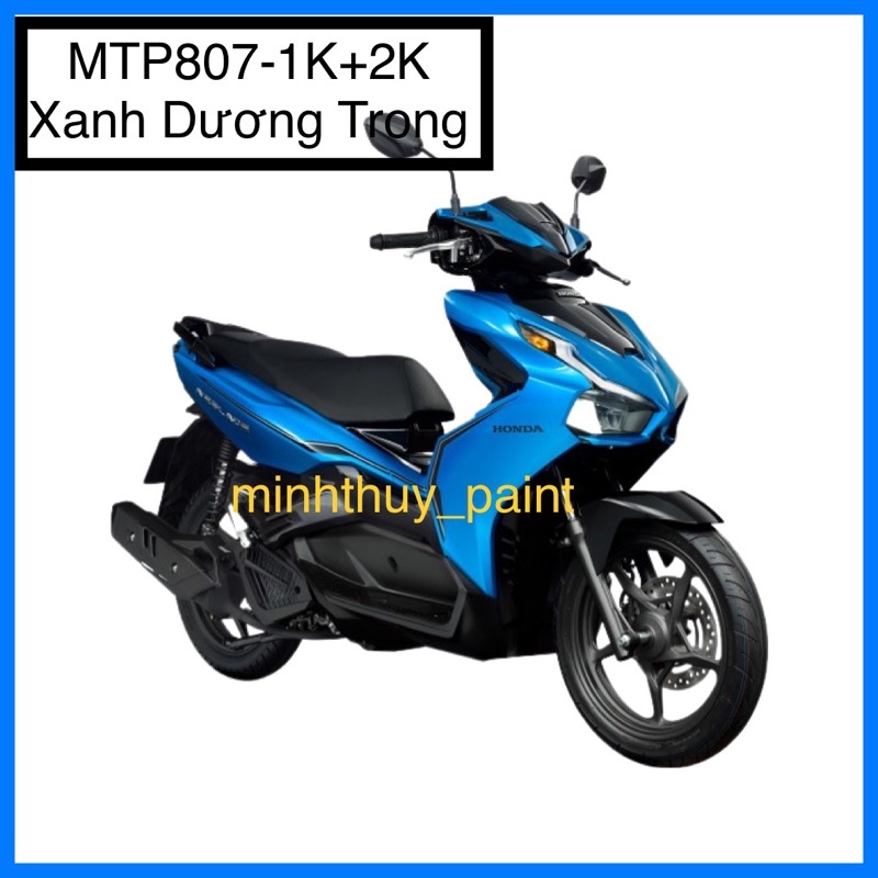 Sơn xe máy Honda Air Blade màu Xanh dương trong MTP807-1K và MCP807-2K Ultra Motorcycle Colors