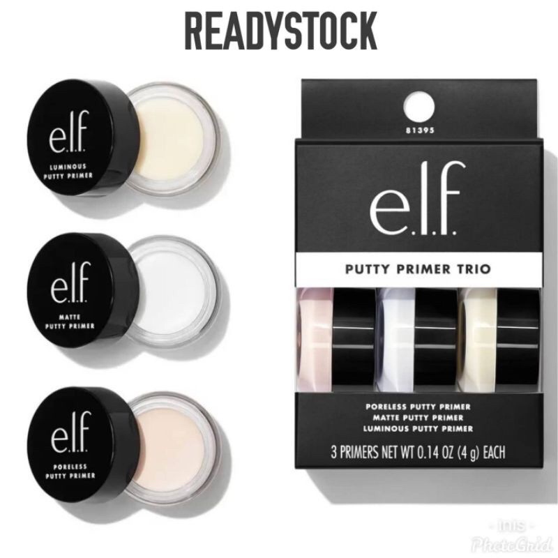 Set mini best seller 3 Kem lót làm mềm mịn da, thu nhỏ lỗ chân lông, kiềm dầu và giữ makeup lâu trôi elf putty primer