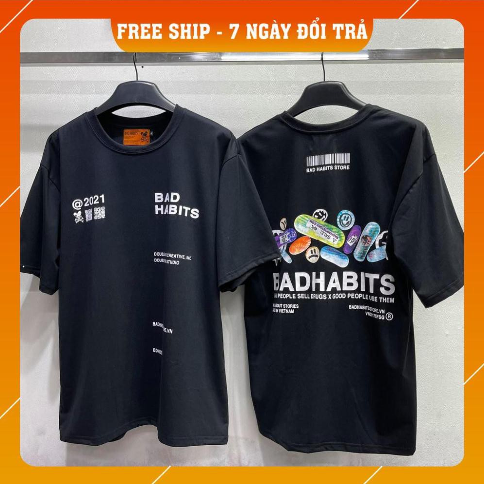 Áo thun BAD HAPPY PILLS nam nữ Kun shop full tag
