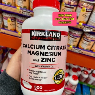 VIÊN UỐNG HỖ TRỢ XƯƠNG, RĂNG CHẮC KHỎE, NGĂN NGỪA LOÃNG XƯƠNG CALCIUM CITRATE, MAGNESIUM AND ZINC WITH VITAMIN D3
