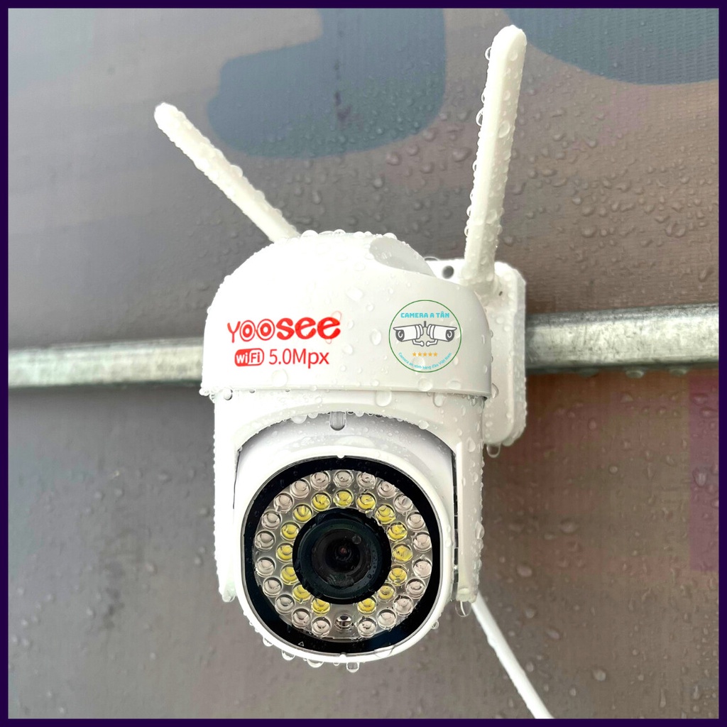 Camera Yoosee PTZ-Camera ngoài trời mẫu siêu mini, 36 led 5.0mpx,xoay 360 độ,chống nước,xem đêm có màu mã ptz36 mini