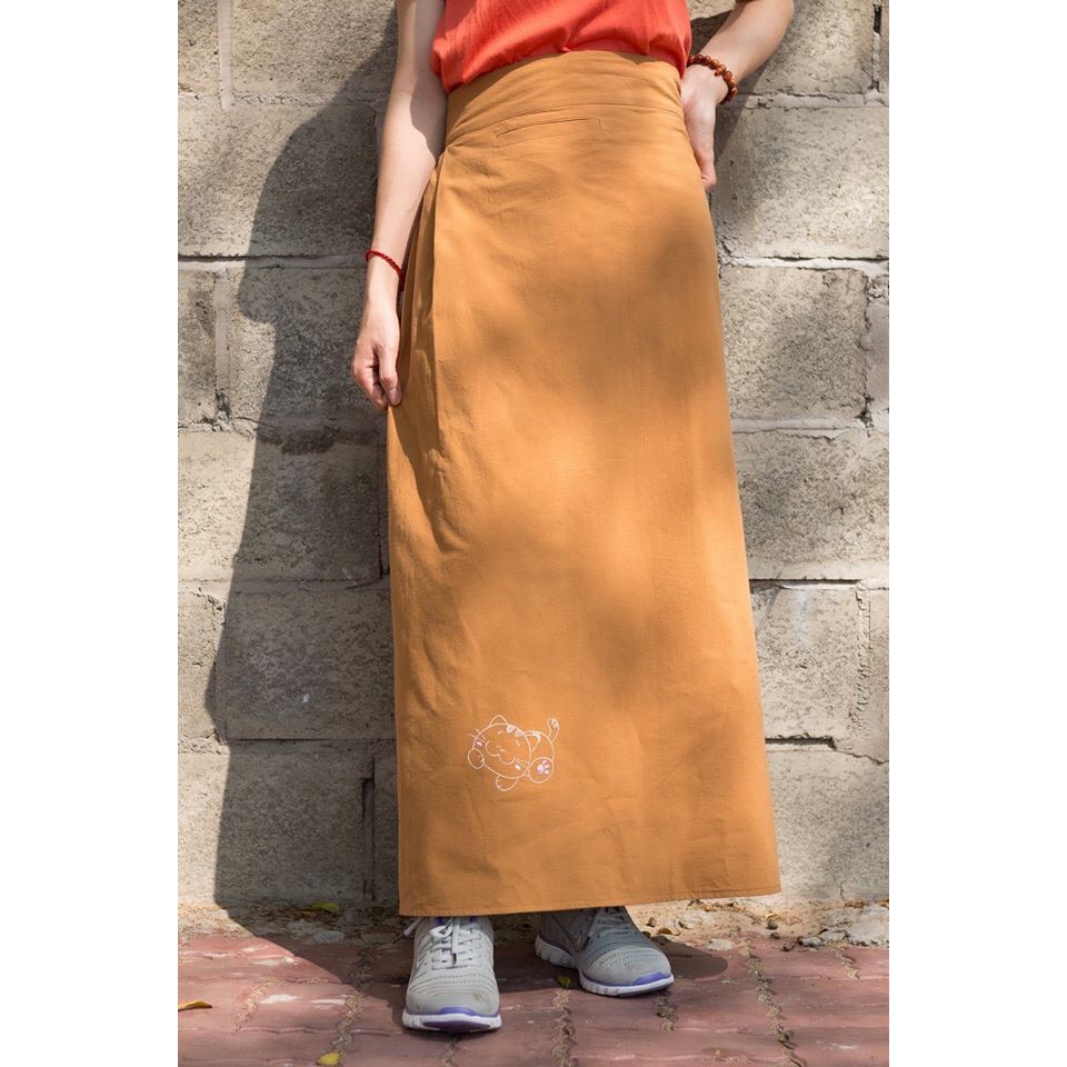 Váy chống nắng quây vải 100% cotton dày dặn 2 lớp măc được 2 mặt có túi thời trang PETSHOP SK-005