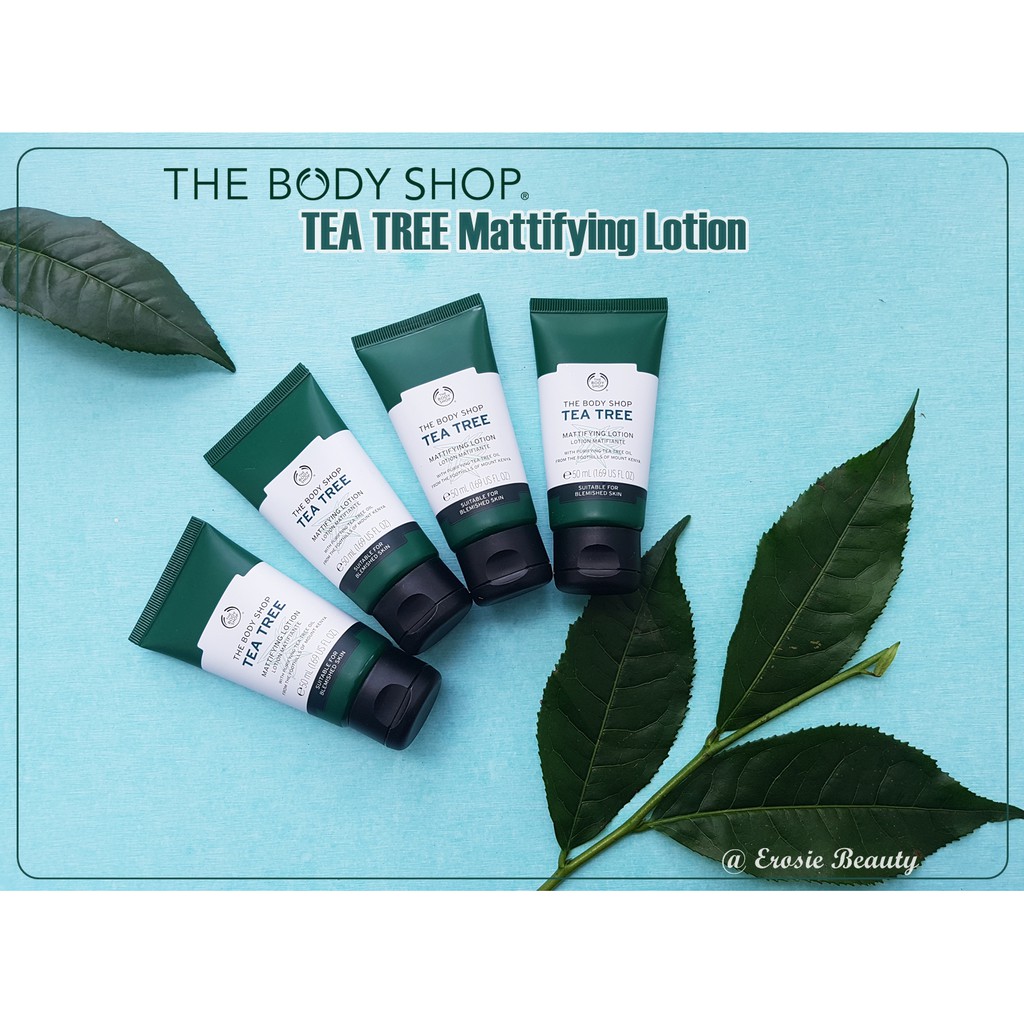 Kem dưỡng da dầu mụn The Body Shop Tea Tree Mattifying Day Lotion