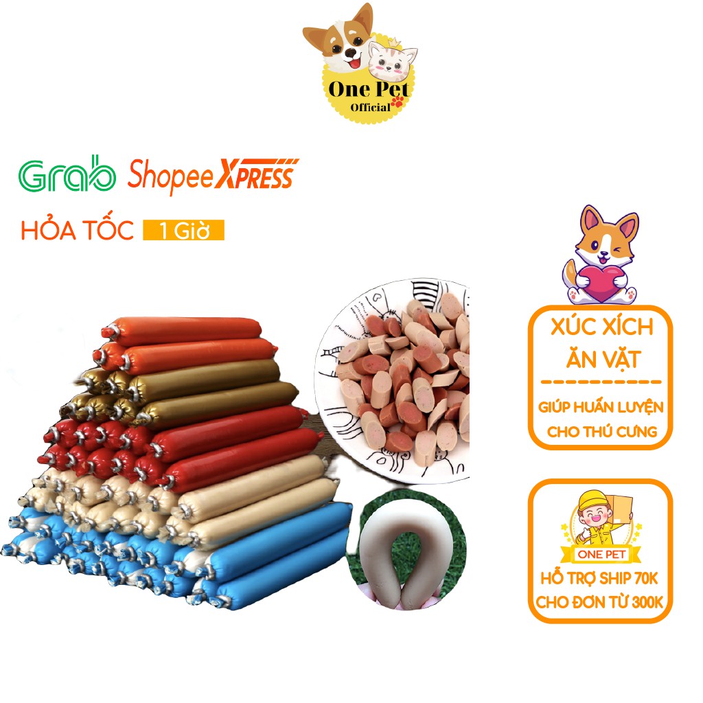 Xúc xích cho Chó, Xúc xích cho chó mèo giàu dinh dưỡng và vitamin  - One Pet Shop