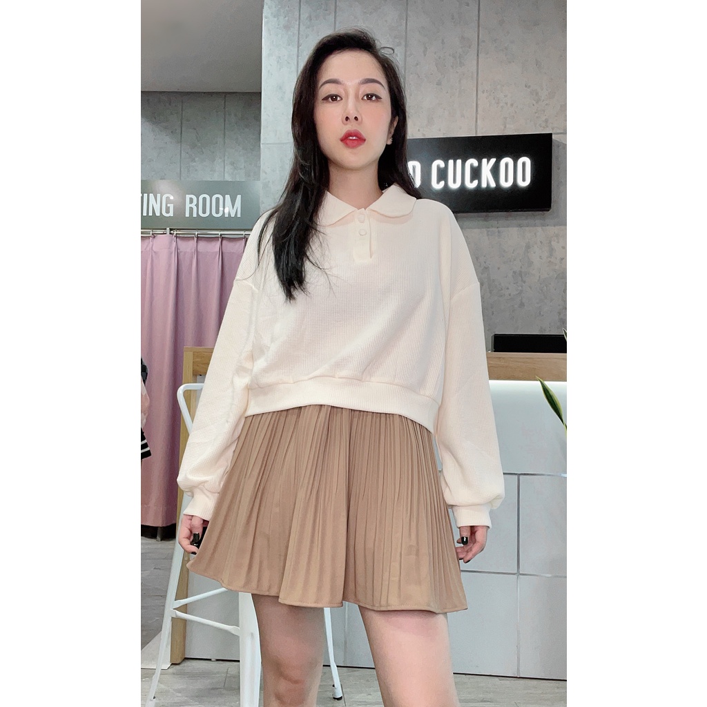 Áo Croptop Trơn Có Cổ - Mã Số: Do1852