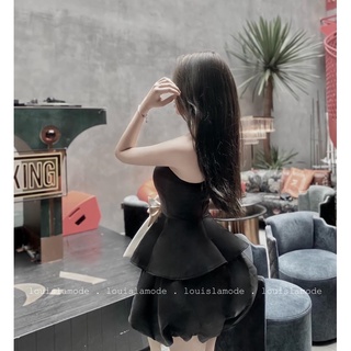 ( ẢNH CHÍNH CHỦ )Váy Quây Đính Nơ Eo