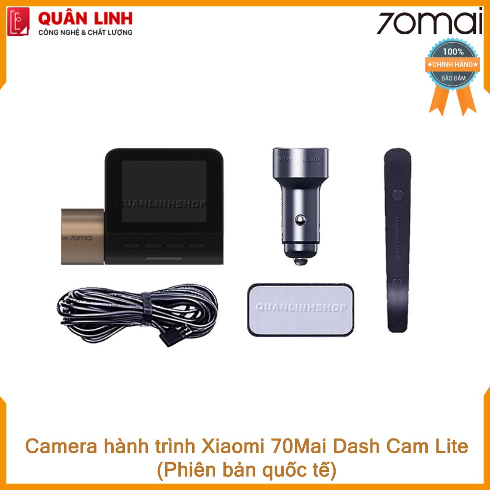 Camera hành trình 70mai Dash Cam Lite MidriveD08 - phiên bản Quốc tế