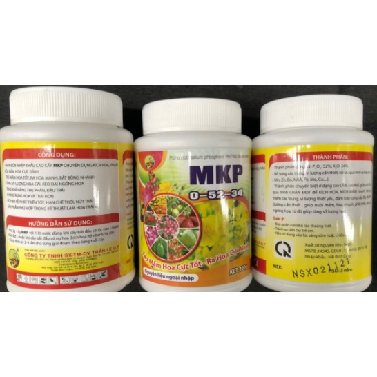 Phân bón lá MKP 0-52-34  - Hũ 100g - Tạo Mầm Hoa cực tốt - Ra Hoa Cực Mạnh