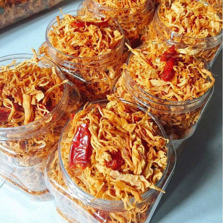 1KG | 2 HỦ KHÔ GÀ BƠ TỎI SẤY CAY THƠM NGON | BigBuy360 - bigbuy360.vn