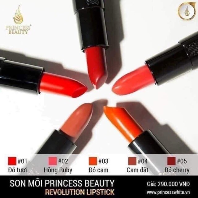 SON NHUNG COLLAGEN CAO CẤP REVOLUTION LIPSTICK PRINCESSWHITE