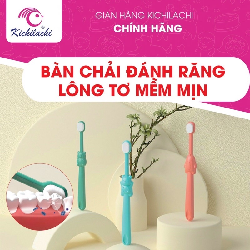 Bàn chải đánh răng sợi siêu mềm cho bé