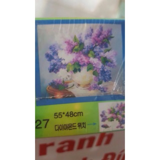 Tranh đính đá H627 - Bình hoa tuyệt đẹp