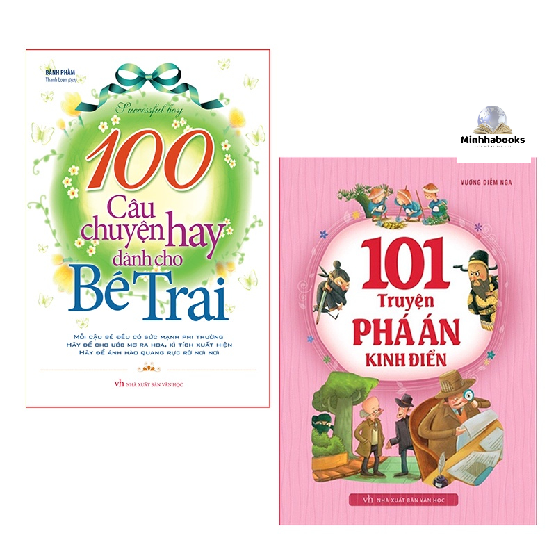 Sách - Combo 100 câu chuyện hay dành cho bé trai + 101 truyện phá án kinh điển