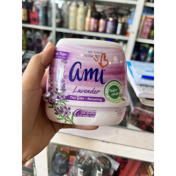 sáp thơm để  để phòng Ami lavender  hương thư giãn dễ chịu 200g   bán chạy nhất  chong các loại sáp thơm